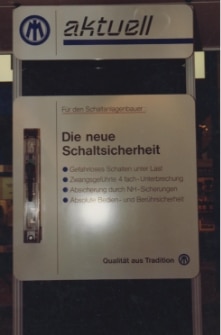 Jean Müller Motorschalter mit Federkraftspeicher.